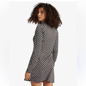 Cato Black and White Floral Dress Knee Length Business Office Stretchy Large